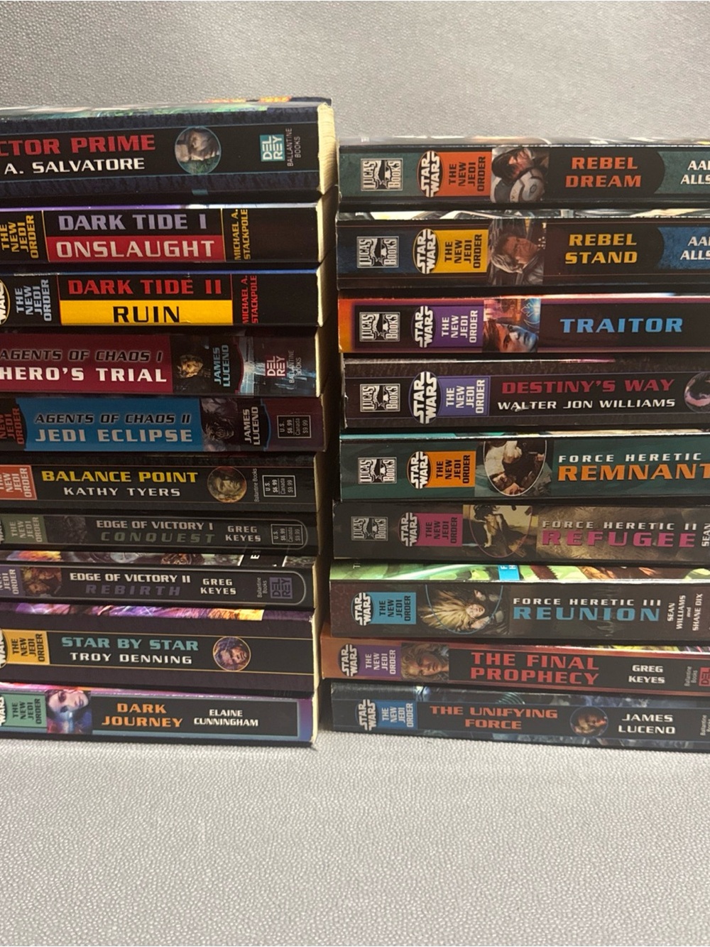 Star Wars Legends Paperback Book Lot New Jedi Order Legacy Books 1-19 Complete